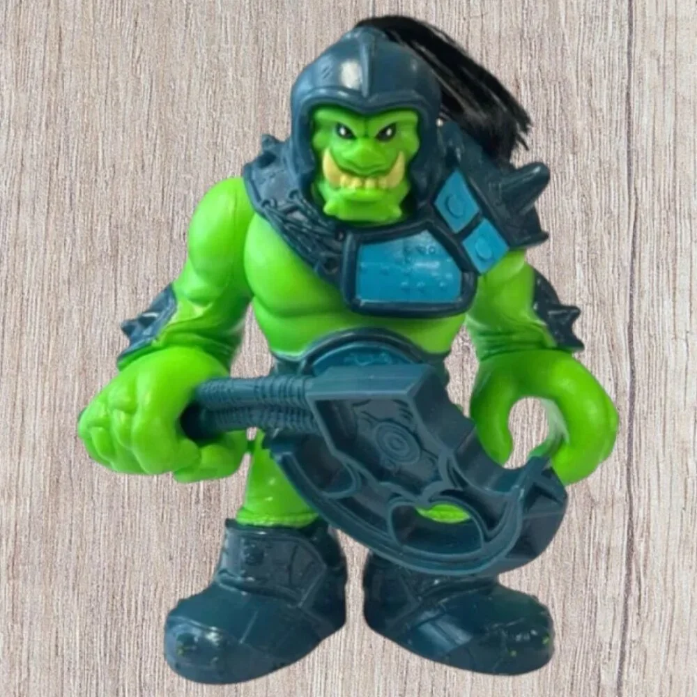 Fisher Price Imaginext Castle Green Ogre Troll Figure Toy ORC Figure Axe Weapon